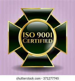 ISO 9001 Certified golden badge