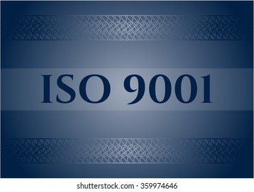 ISO 9001 colorful banner