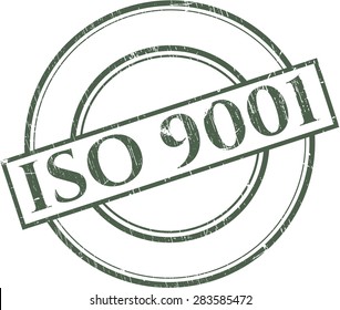 ISO 9001-Gummistempel
