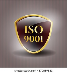 emblema brillante ISO 9001
