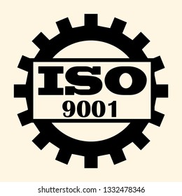 ISO 9001 vector icon