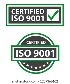 ISO 9001:2015 Certified Quality Management Labels 