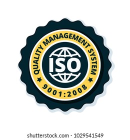 ISO 9001:2015 label illustration