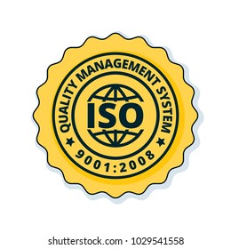 ISO 9001:2015 label illustration