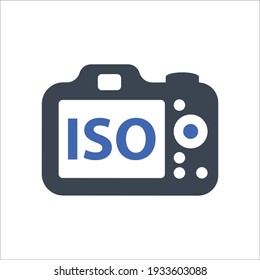ISO balance mode icon, Vector graphics