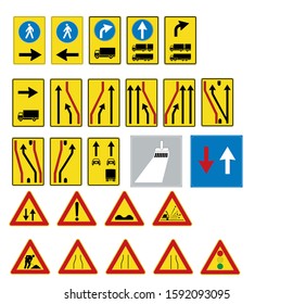 ISO CART 7010 ROAD SIGNS OF WORK IN PROGRESS