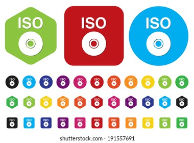 iso cd dvd button