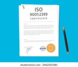 El documento de certificado Iso valida la adhesión a las normas internacionales, garantizando la calidad, la seguridad y la eficiencia en el producto o servicio, fomentando la confianza entre las partes interesadas y mejorando la competitividad