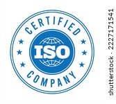 ISO certification . ISO 90012015 logo . ISO 9000 certification Premium Vector

