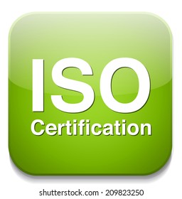 Iso Certification button