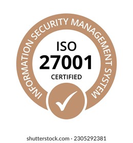 ISO Certification stamp and labels