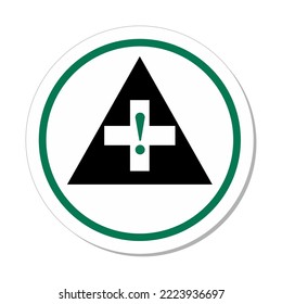 ISO Circle Sign: First Aid Symbol
