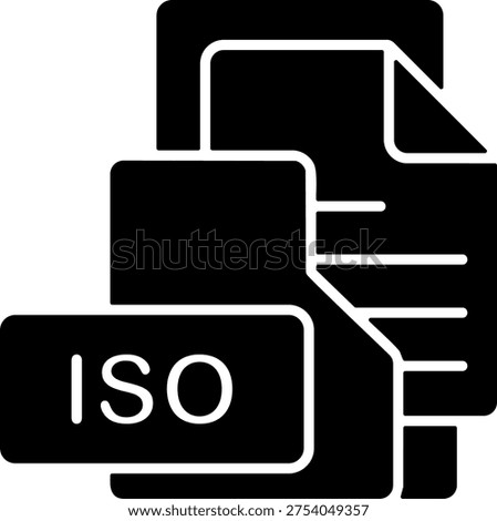 ISO File Format Folder Icon Design Symbol