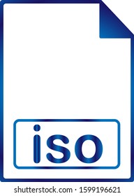 iso file icon or symbol or sign