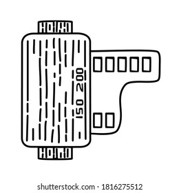 ISO Icon. Doodle Hand Drawn or Black Outline Icon Style
