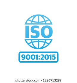 Iso icon, great design for any purposes. Product certification. Vector illustration.