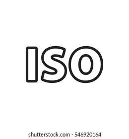 ISO icon illustration isolated vector sign symbol