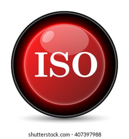 ISO icon. Internet button on white background. EPS10 vector