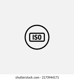 ISO icon sign vector,Symbol, logo illustration for web and mobile