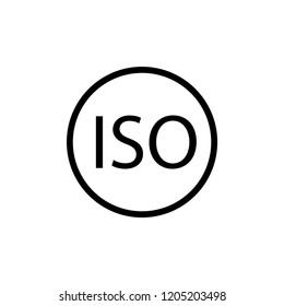 iso icon, vector illustration