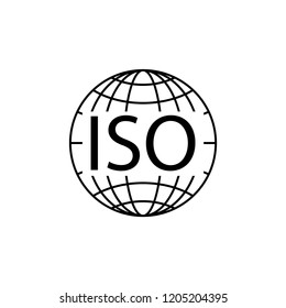 iso icon, vector illustration