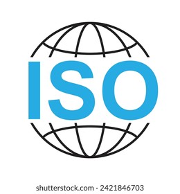 ISO icon vector illustration design