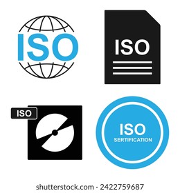 ISO icon vector illustration design