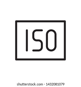 Iso icon - Vector. Photo concept vector illustration.