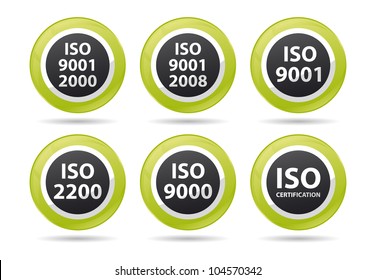 iso icons for different certifications