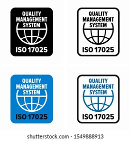 ISO IEC 17025 testing and calibration quality management system standard svg