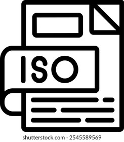 ISO Line Icon Vector Design