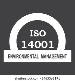 ISO logo design vector illustration