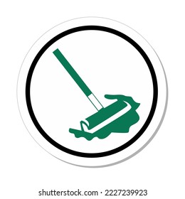 ISO Mandatory Action Sign: Keep This Area Clean Symbol