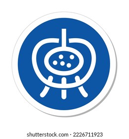 Signo de círculo obligatorio ISO: Símbolo de tierra endocrina