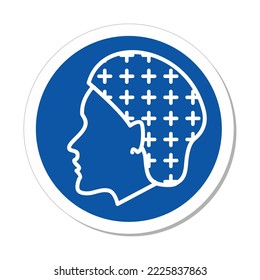 ISO Mandatory Circle Sign: Hairnet Required Symbol (IS-1024)