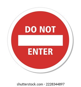ISO Prohibition Sign: Do Not Enter Symbol