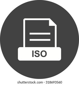 ISO, quality, management icon vector image. Can also be used for file format, design and storage. Suitable for mobile apps, web apps and print media.