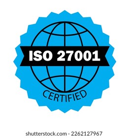 Iso sign. Certificate design. Vector illustration.
