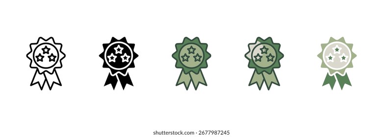 Conjunto de iconos de insignia estándar ISO colección múltiple