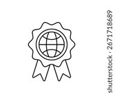 iso standards icon outline editable stroke line drawing eps