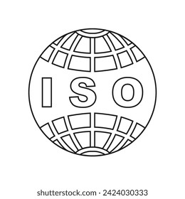 ISO-Symbol, Vektorgrafik-Vorlagendesign