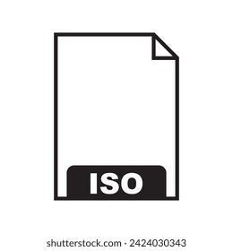 ISO symbol icon,vector illustration template design