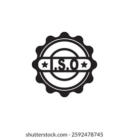 ISO symbol icon,vector illustration template design