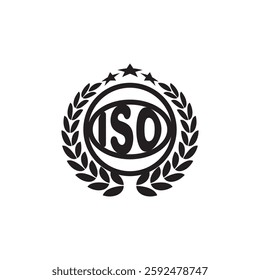 ISO symbol icon,vector illustration template design