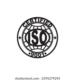 ISO symbol icon,vector illustration template design
