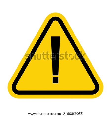 ISO Triangle Warning Sign: ISO W001 - General Danger Exclamation Symbol (IS-2002)