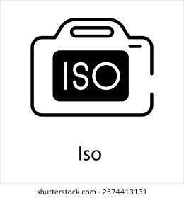 Iso Vector icon stock illustration