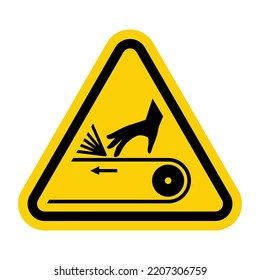 Signo de advertencia ISO: Símbolo de entrelazado de punto de centímetro triangular
