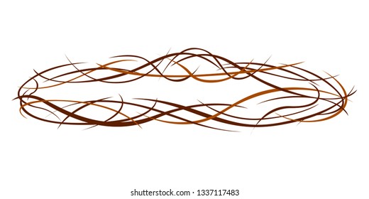 Isoalted crown of thorns image. Vector illustration design