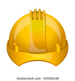 Isoalted helmet of under construction design